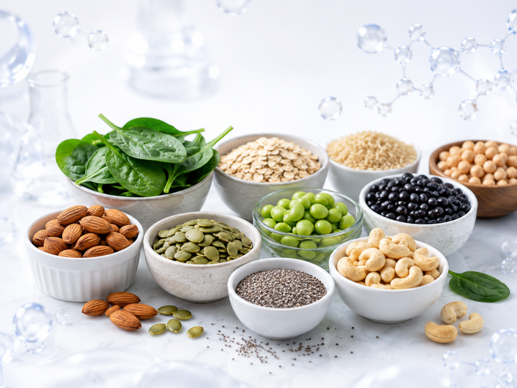 Variety of Magnesium rich vegetable