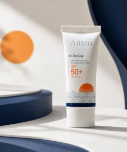 Airizu Air.SunDay SPF50+ PA++++ กันแดด New Hybrid ในฉากสตูดิโอสไตล์ญี่ปุ่น