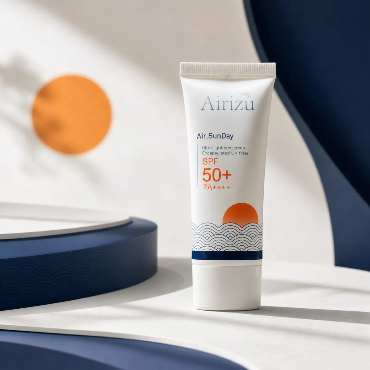 Airizu Air.SunDay Japanese Studio Airizu Air.SunDay SPF50+ PA++++ กันแดด New Hybrid ในฉากสตูดิโอสไตล์ญี่ปุ่น
