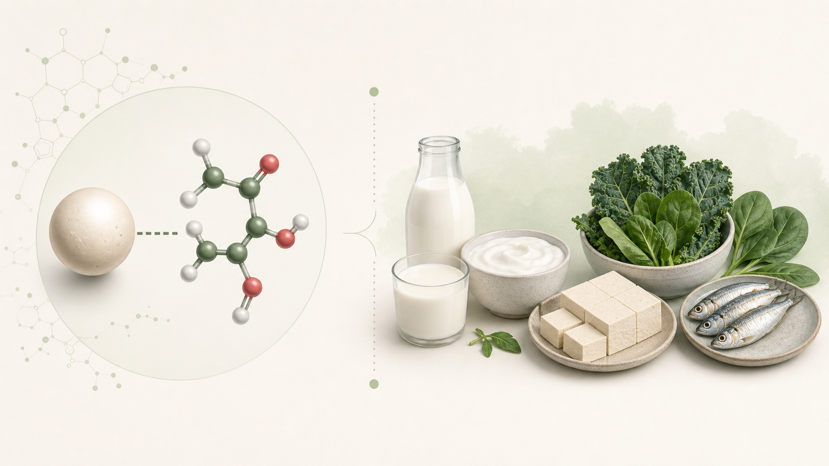 แผนภาพอธิบาย Calcium L-threonate และการแยกความหมายระหว่างแคลเซียม สารประกอบ และแหล่งอาหาร